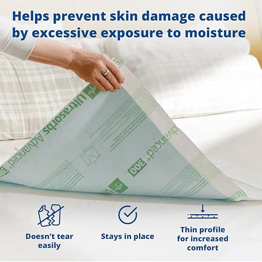 Ultrasorbs Advanced Premium Protector Absorbente Pre-doblado para Cama 58 x 91 cm.