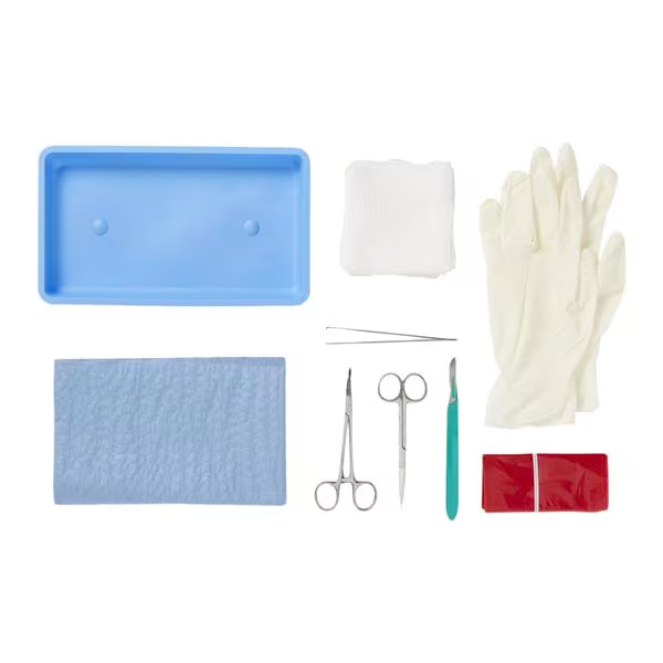 Kit estéril para desbridación de heridas