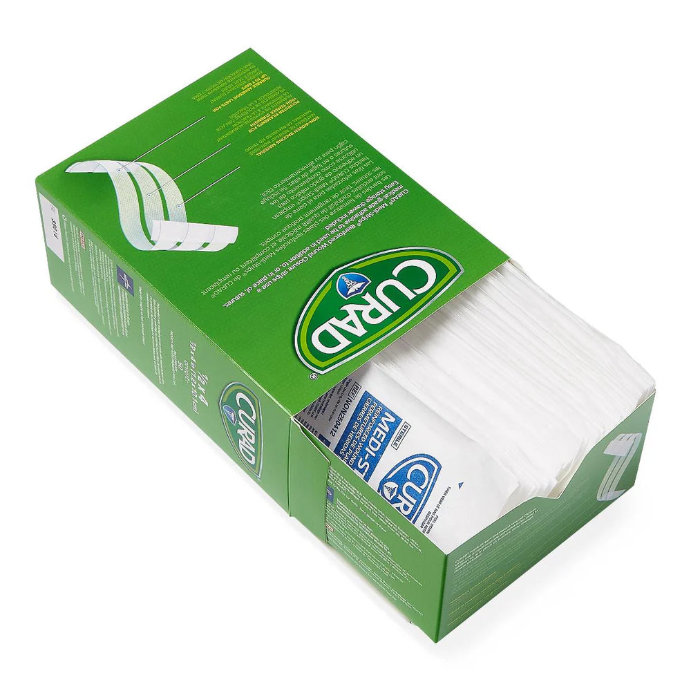 Curad Medi-Strips Cintas Reforzadas para Heridas 1/2 x 4