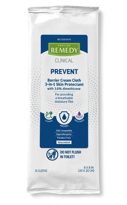 REMEDY Toallitas Húmedas para Limpieza Corporal con Dimeticona