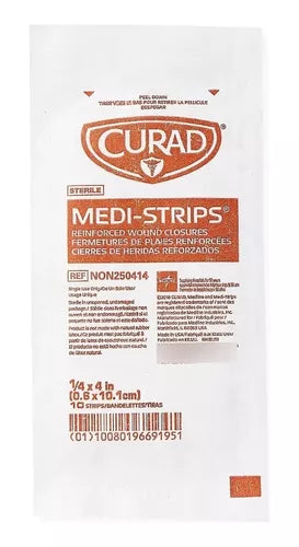 CURAD MEDI-STRIPS CINTAS REFORZADAS PARA HERIDAS 1/4 X 4