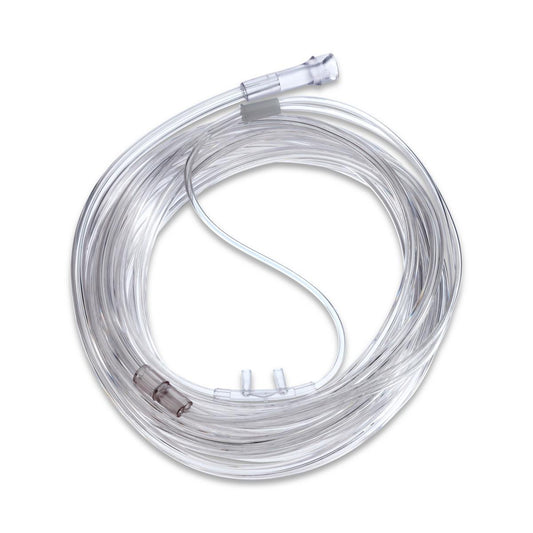 Cánula nasal, diseño sobre oreja, lumen estrella, conector estándar, adulto, tubo 14'