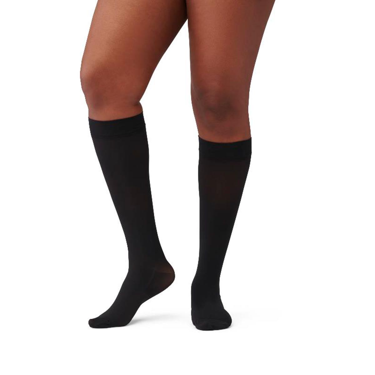 Medias de compresión a la rodilla Curad talla B negra