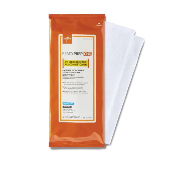 READYPREP CHG Paños con 2% Gluconato de Clorhexidina Para Preparación de Piel Preoperatoria.