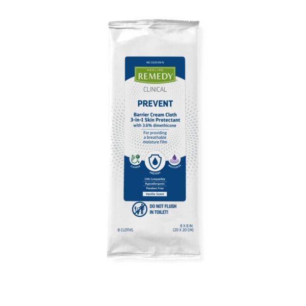 Remedy Clinical Barrier Cream Cloth, 8 paños por paquete