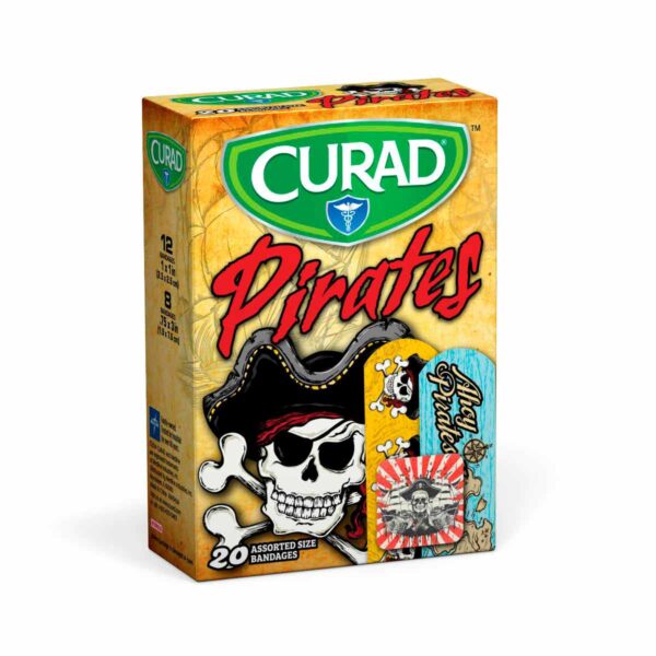 Venditas CURAD, diseño de piratas, varios tamaños