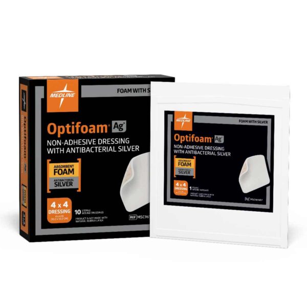 Optifoam AG apósito para heridas con plata, sin adhesivos